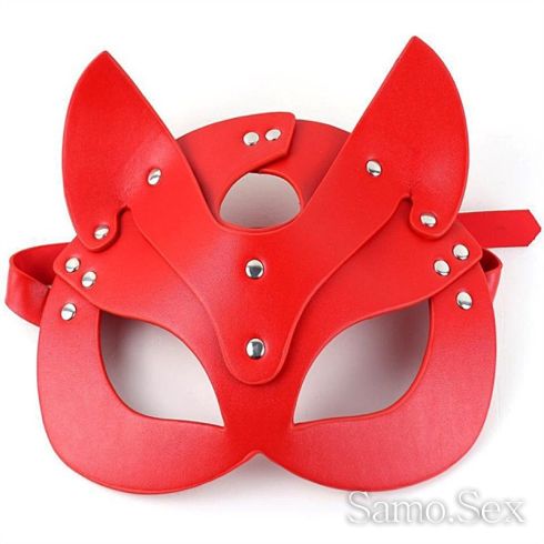 Еротична маска за лице , секси маска - Секси коте - Red - снимка 1 - Samo.sex Еротична маска за лице , секси маска - Секси коте - Red - снимка 1