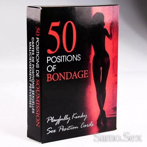 50 Пози на Бондаж , робство BDSM - 50 карти -  снимка 1