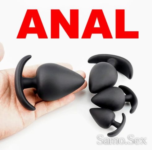 Butt Plug ANAL 62mm.  52mm.Silicone -  снимка 1