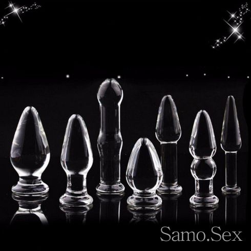Невероятни стъклени дилда / glass butt plug -  снимка 1