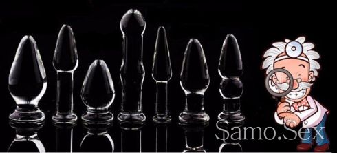 Невероятни стъклени дилда / glass butt plug -  снимка 2