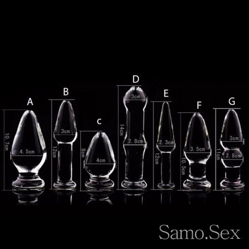 Невероятни стъклени дилда / glass butt plug -  снимка 3