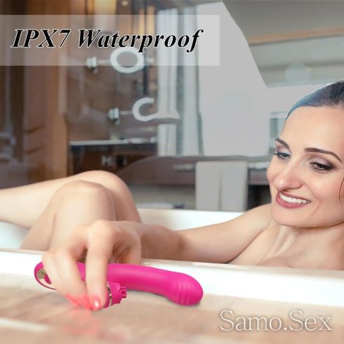 3 в 1 силен дилдо Вибратор G-точка, стимулатор на клитора, заек -  снимка 6