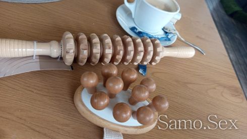 Антицелулитен с бамбукова пръчка -  снимка 2