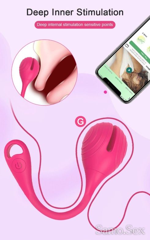 Bluetooth App G Spot Вибратор за жени Стимулация зърна клитора -  снимка 10