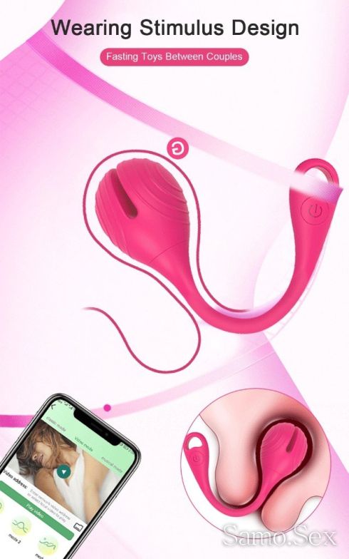 Bluetooth App G Spot Вибратор за жени Стимулация зърна клитора -  снимка 11