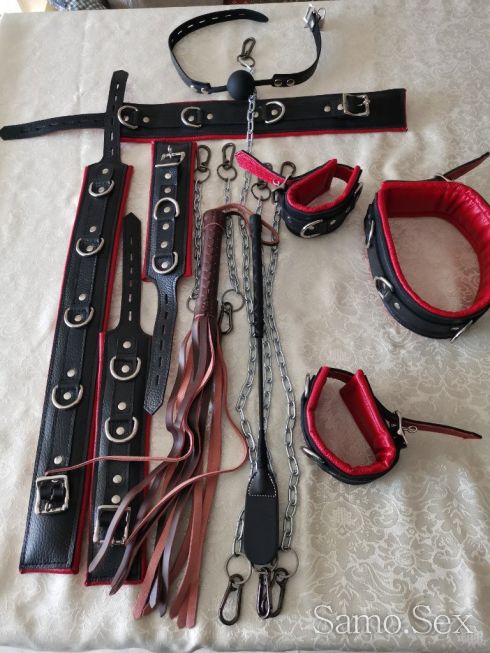 BDSM истински кожен комплект -  снимка 2