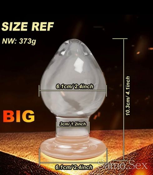 Стъклен анален разширител 61мм -  снимка 1