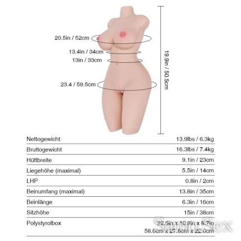 Секс кукла Мики Miki: 6.3kg за мастурбация НАМАЛЕНА ! -  снимка 8