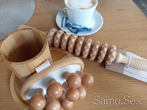 Антицелулитен бамбукова пръчка -  снимка 3