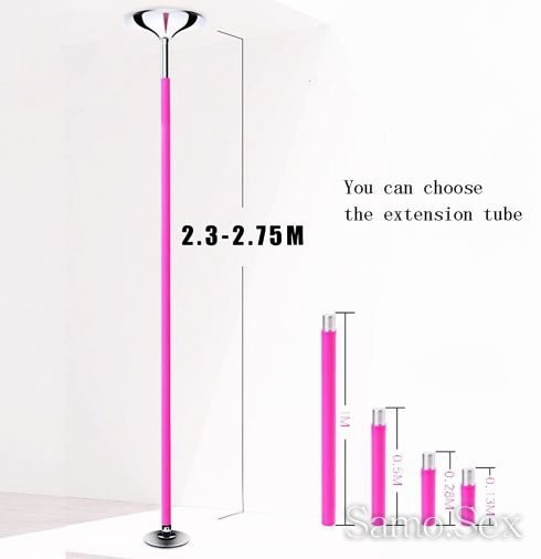 Стриптийз пилон спининг / Striptease pole spinning - Pink -  снимка 2