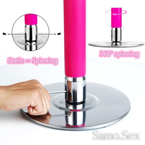 Стриптийз пилон спининг / Striptease pole spinning - Pink -  снимка 3