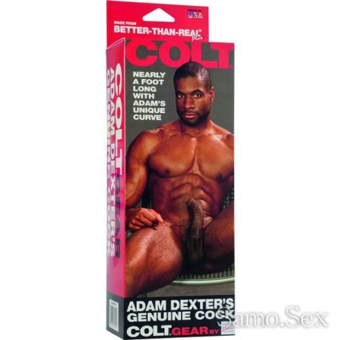 Голямо реалистично дилдо Adam Dexter кафяво -  снимка 2