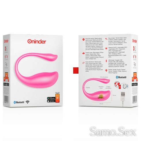 Презаредим Bluetooth вибратор розов Oninder Nairobi -  снимка 6