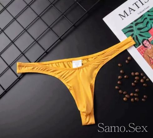 Мъжка полупрозрачна прашка G-String lux -  снимка 11