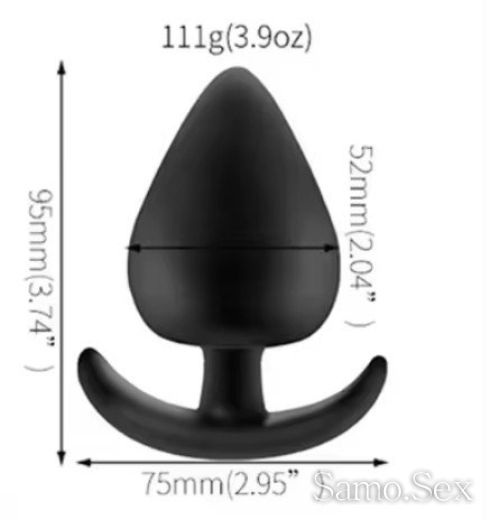 Butt Plug ANAL 62mm.  52mm.Silicone -  снимка 12