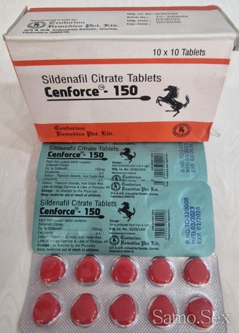 Виагра Cenforce 100, Sildenafil Citrate 100 mg -  снимка 2