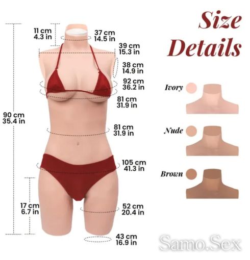 Силиконов костюм гърди и вагина -  снимка 2