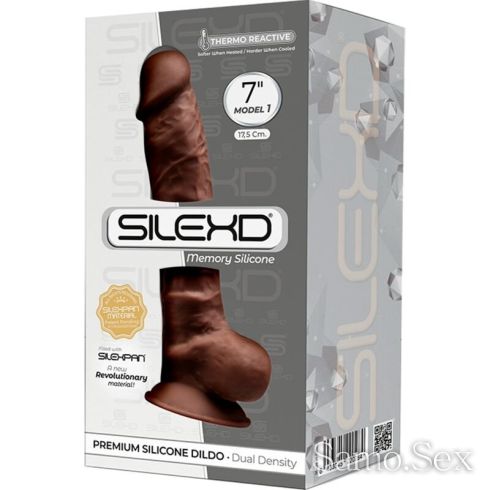 Двуслойно силиконово дилдо мемори пяна SILEXD -  снимка 3