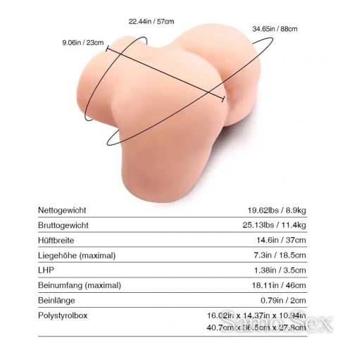 Сесилия: 8,9 кг реалистичен сладък секс задник -  снимка 13