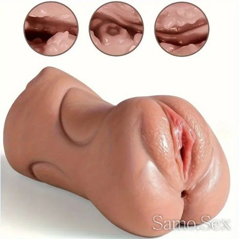 3-в-1 Вагина, Уста , Анус, Език зъби, 17x6 сантиметра -  снимка 3